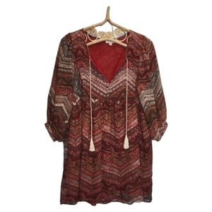 ⭐️Umgee dress red, orange, gray size M